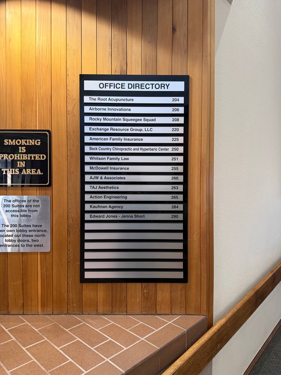 Directory sign install