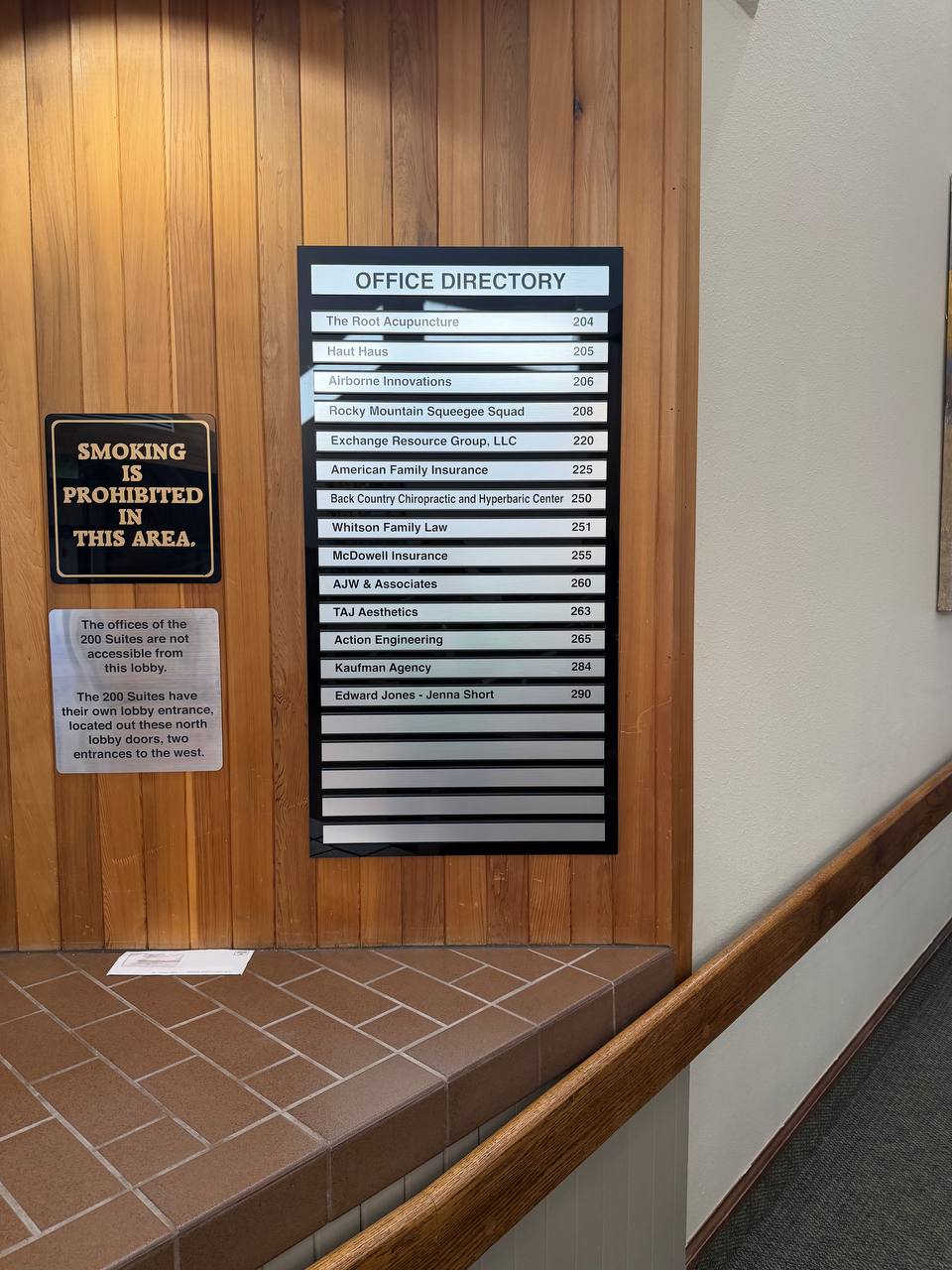 Office directory sign